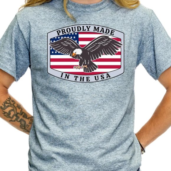 American Shirt American Icon Bald Eagle US Flag Patriotic T-Shirt